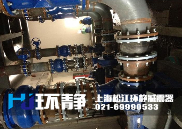 DN200<a href=http://www.lawcollege.com.cn target=_blank class=infotextkey>橡膠軟接頭</a>安裝實(shí)圖